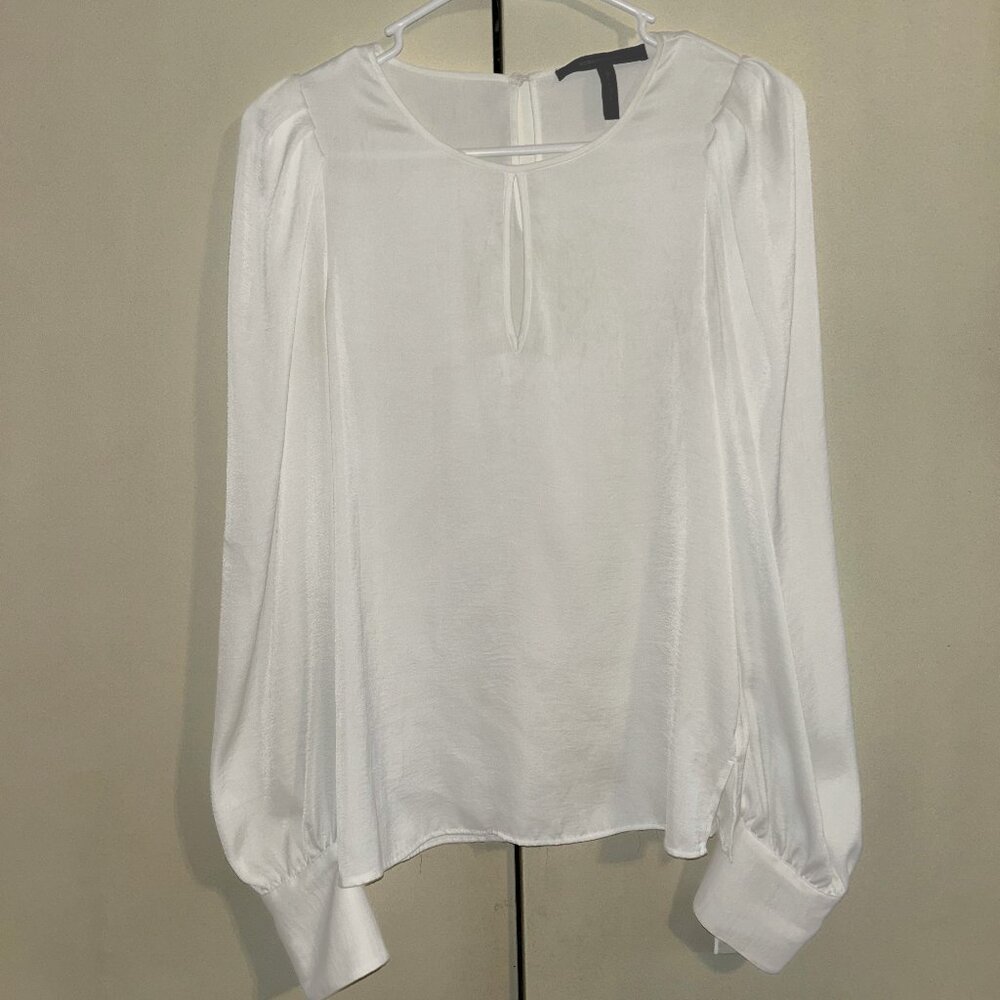 Silky White Blouse